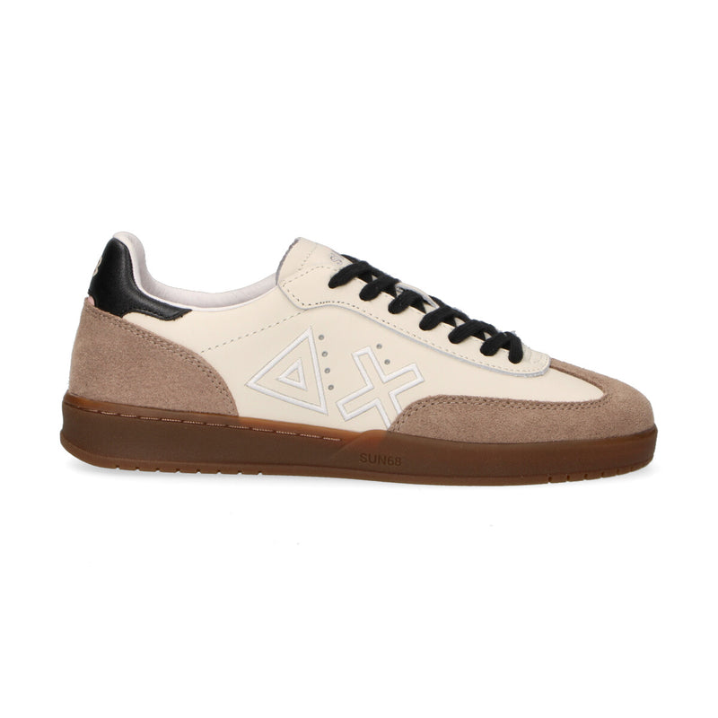 Sun68 sneaker California Sun pelle panna