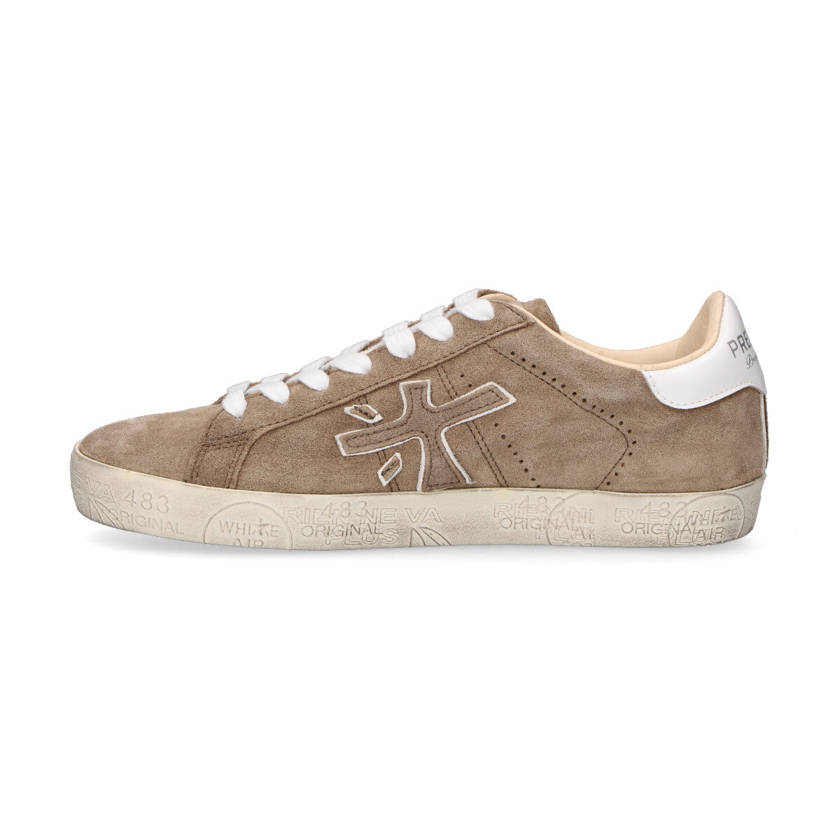 Premiata sneaker Stevend in camoscio tortora