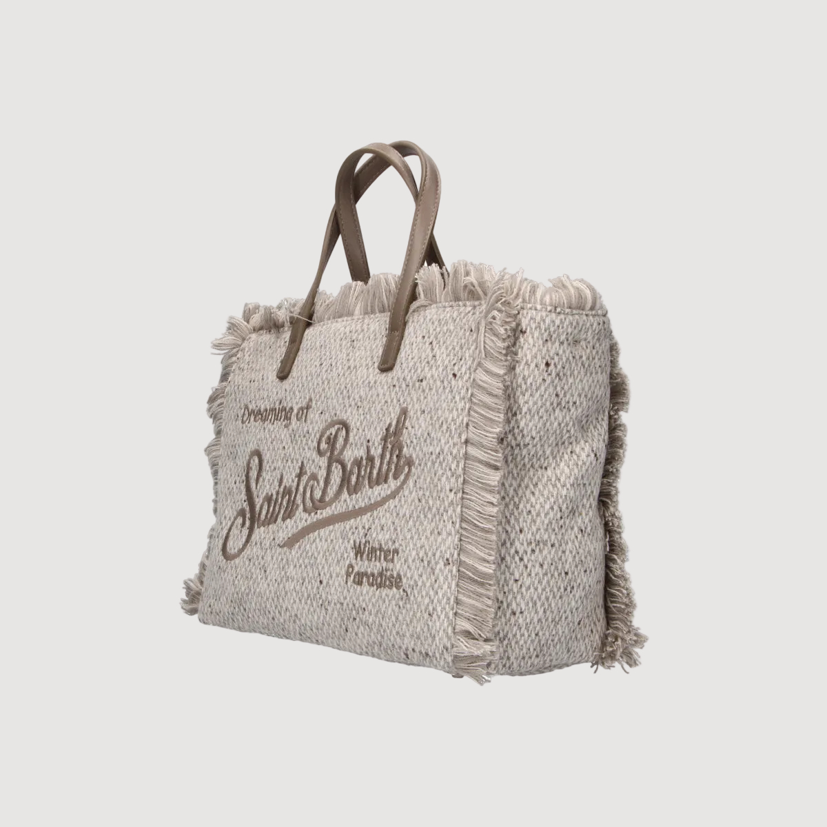 Mc2 Saint Barth borsa Colette wool tortora