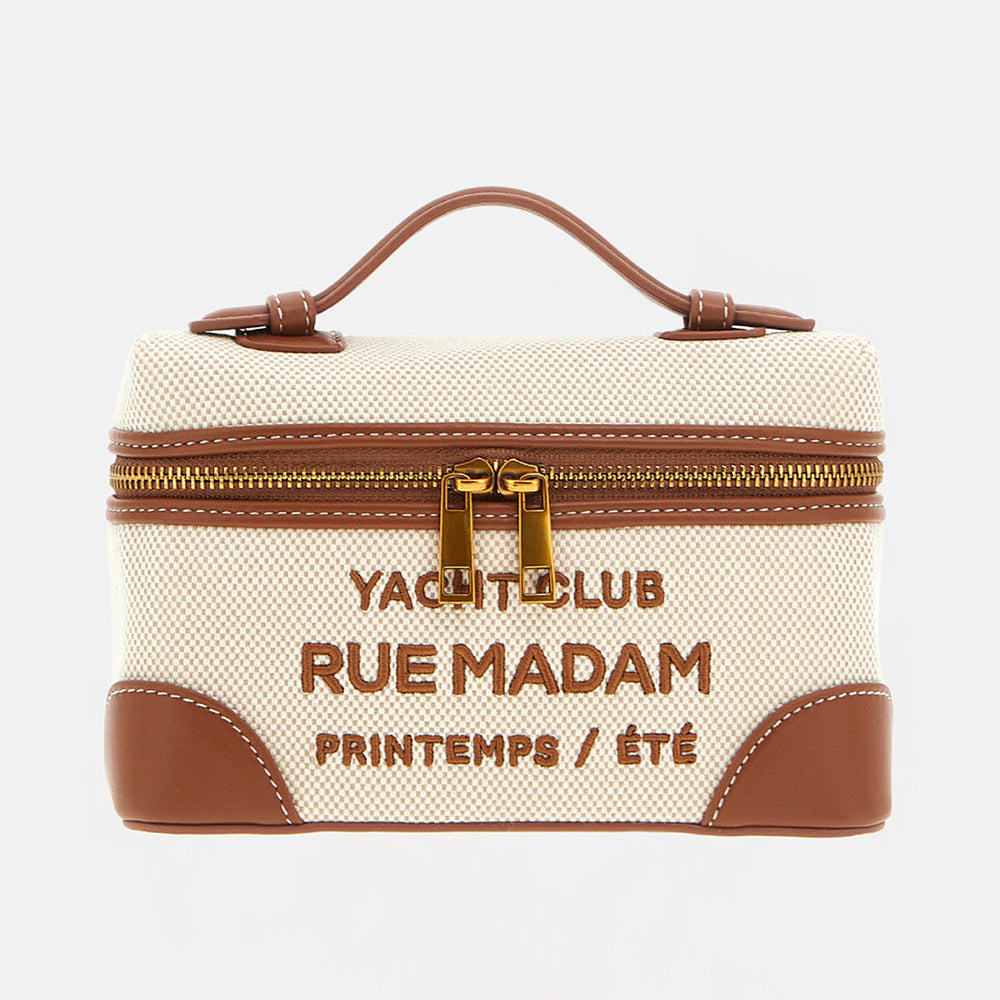 Rue Madame borsa Trousse Riviera cuoio
