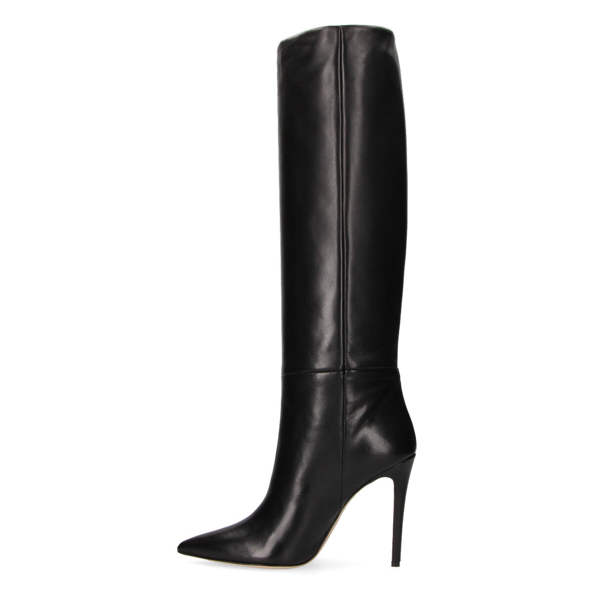 Anna F stivale alto in pelle nero