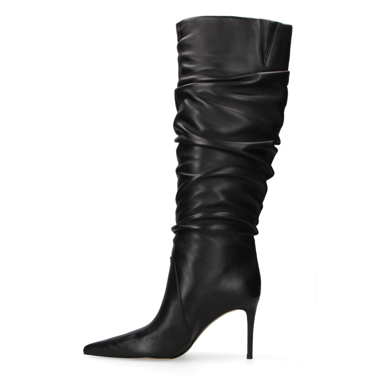 Michael Kors stivale Dawn Heeled in pelle nera