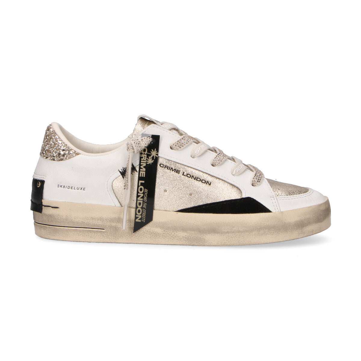 Crime London sneaker Sk8 Deluxe Platinum Orbit