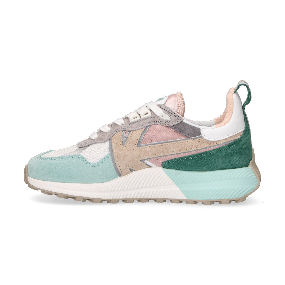 Kaotiko sneaker Detroit in camoscio turchese