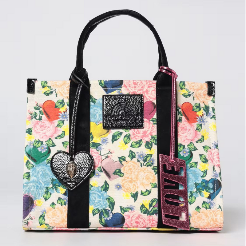 Kurt Geiger borsa tote piuccola tessuto multicolor