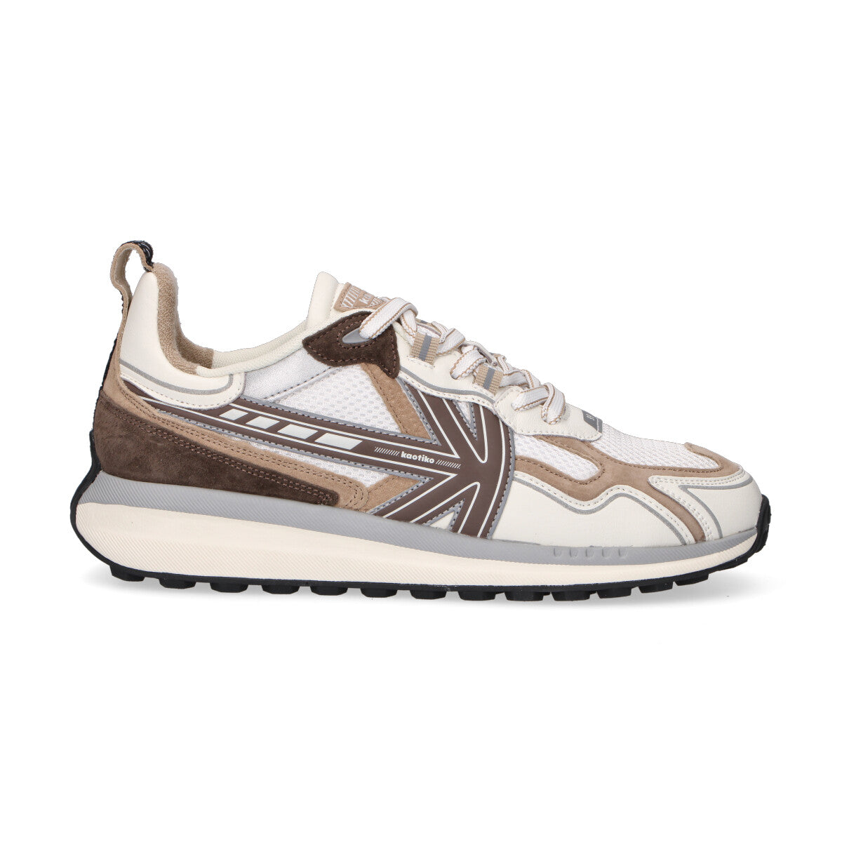Kaotiko sneaker Vancouver in nylon marrone