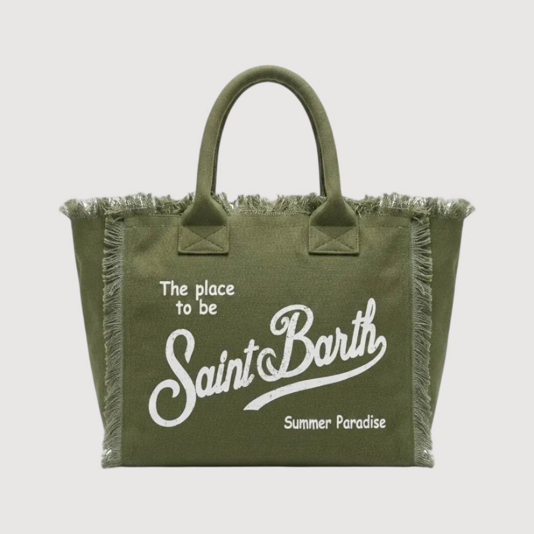 Mc2 Saint Barth borsa Vanity in canvas Military