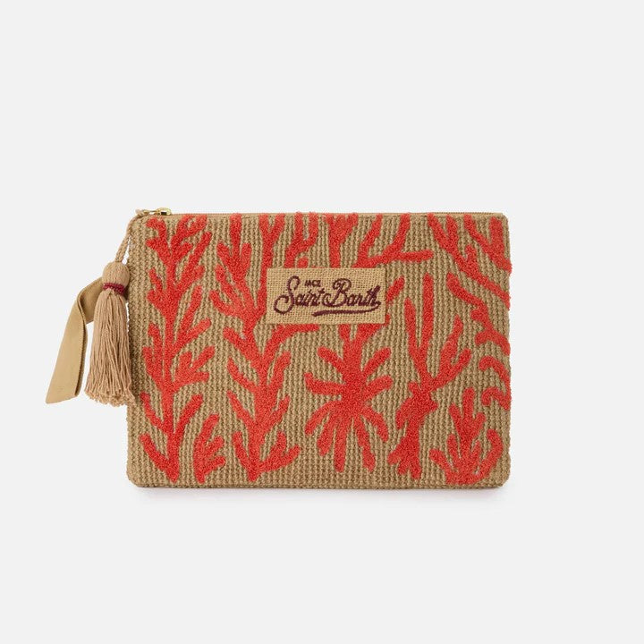 Mc2 Saint Barth Jute Pouch Terry Coral