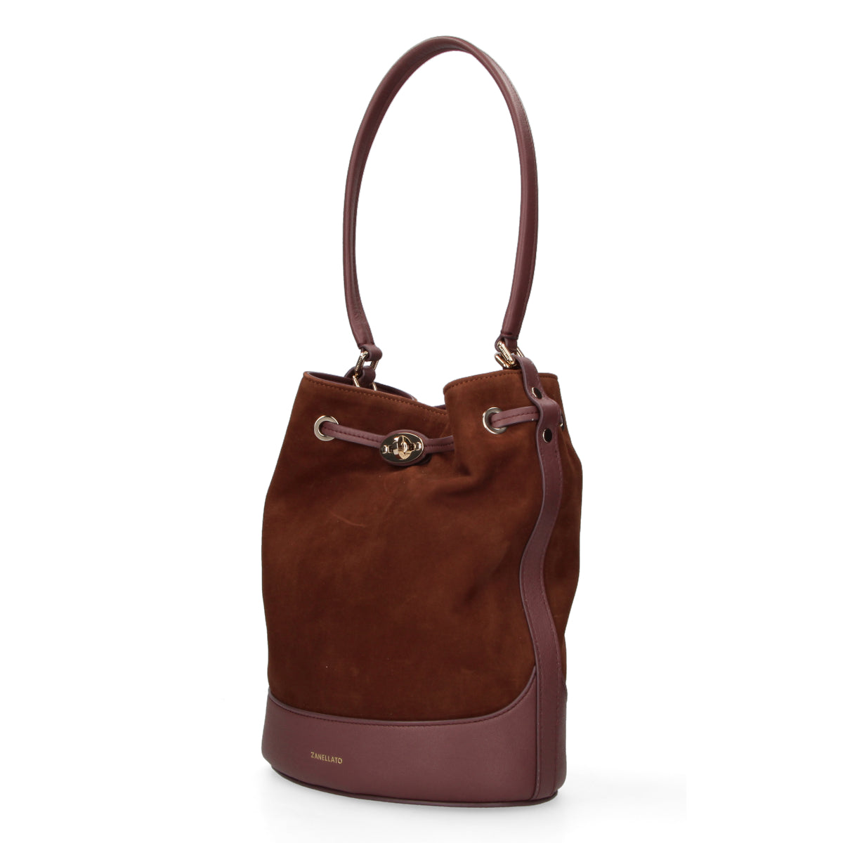 Zanellato borsa Mondà small Zashmere brown legno di noce
