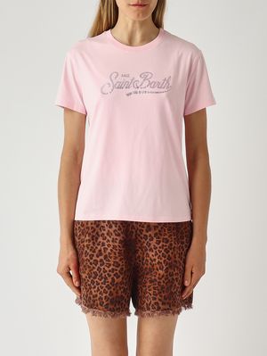 Mc2 Saint Barth t-shirt Emilie strass rosa