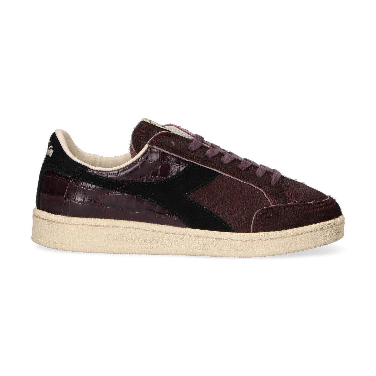 Diadora sneaker Prestige Horsy Croco bordeaux