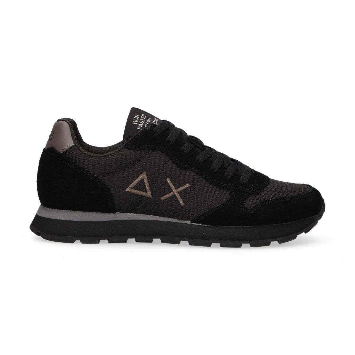 Sun68 sneaker Tom Solid in camoscio nera