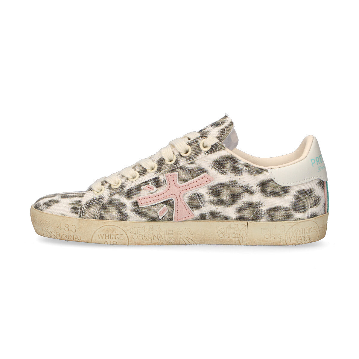 Premiata sneaker Stevend in tessuto maculato