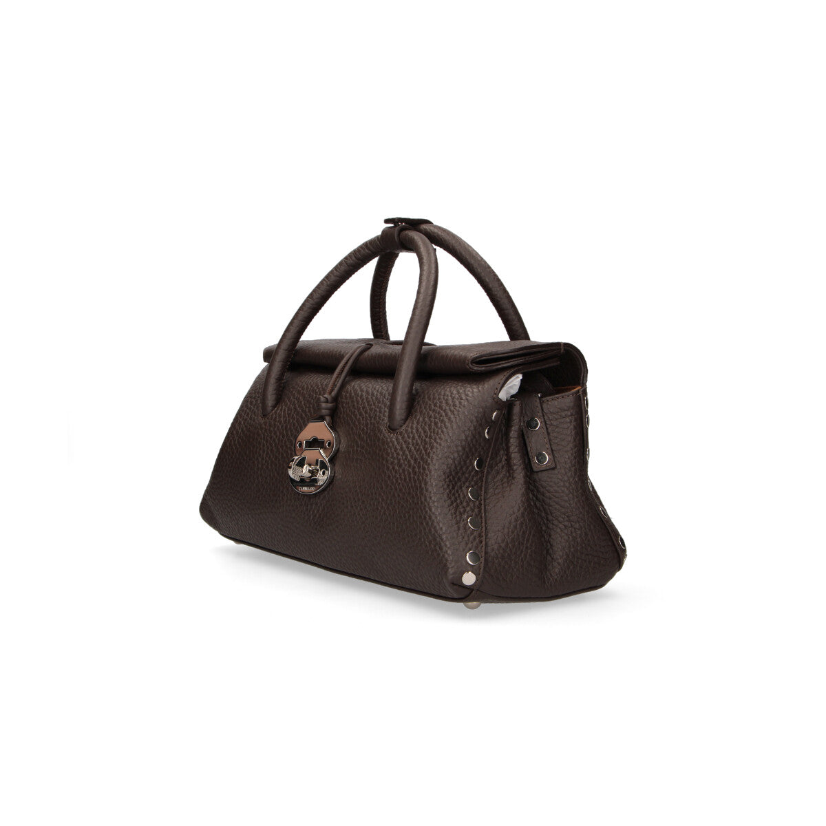Zanellato borsa Dotta Centauro small in pelle brown castel del monte