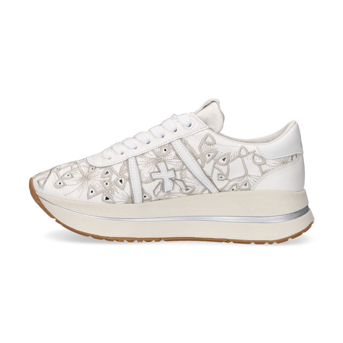 Premiata sneaker Bethcoin in pelle bianca