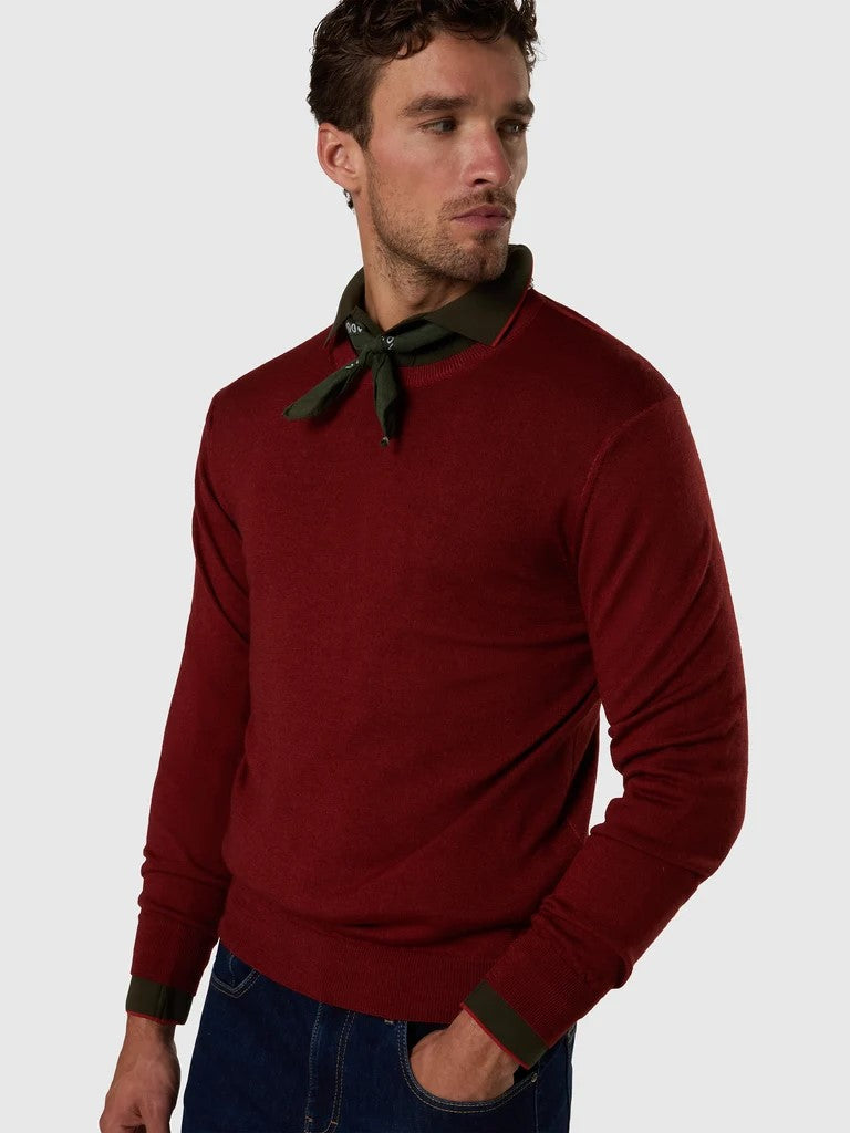 North Sails maglione in lana merino lavata Rust