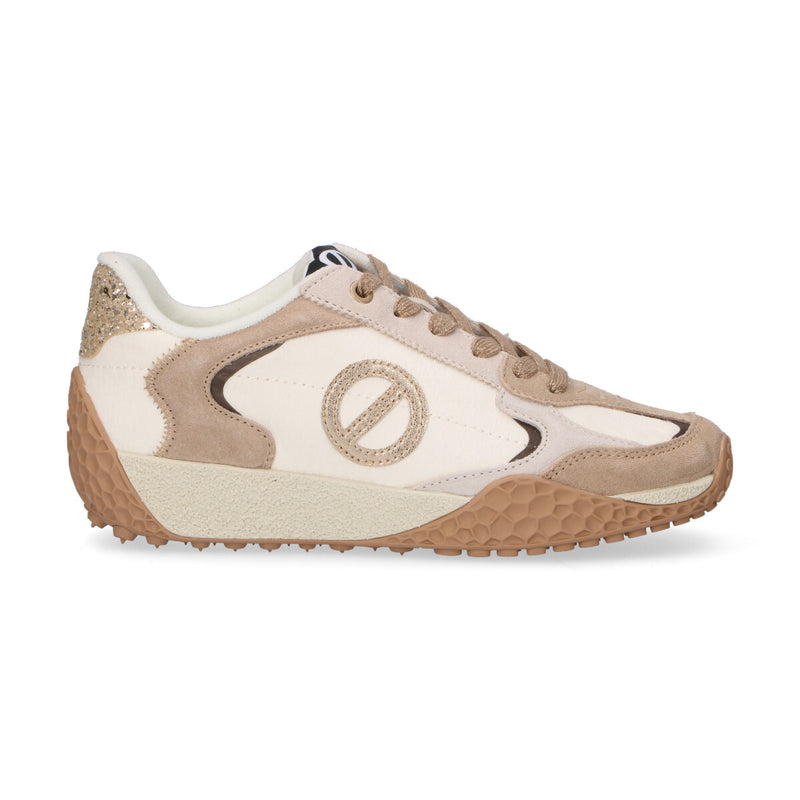 No Name sneaker Kate in cavallino panna