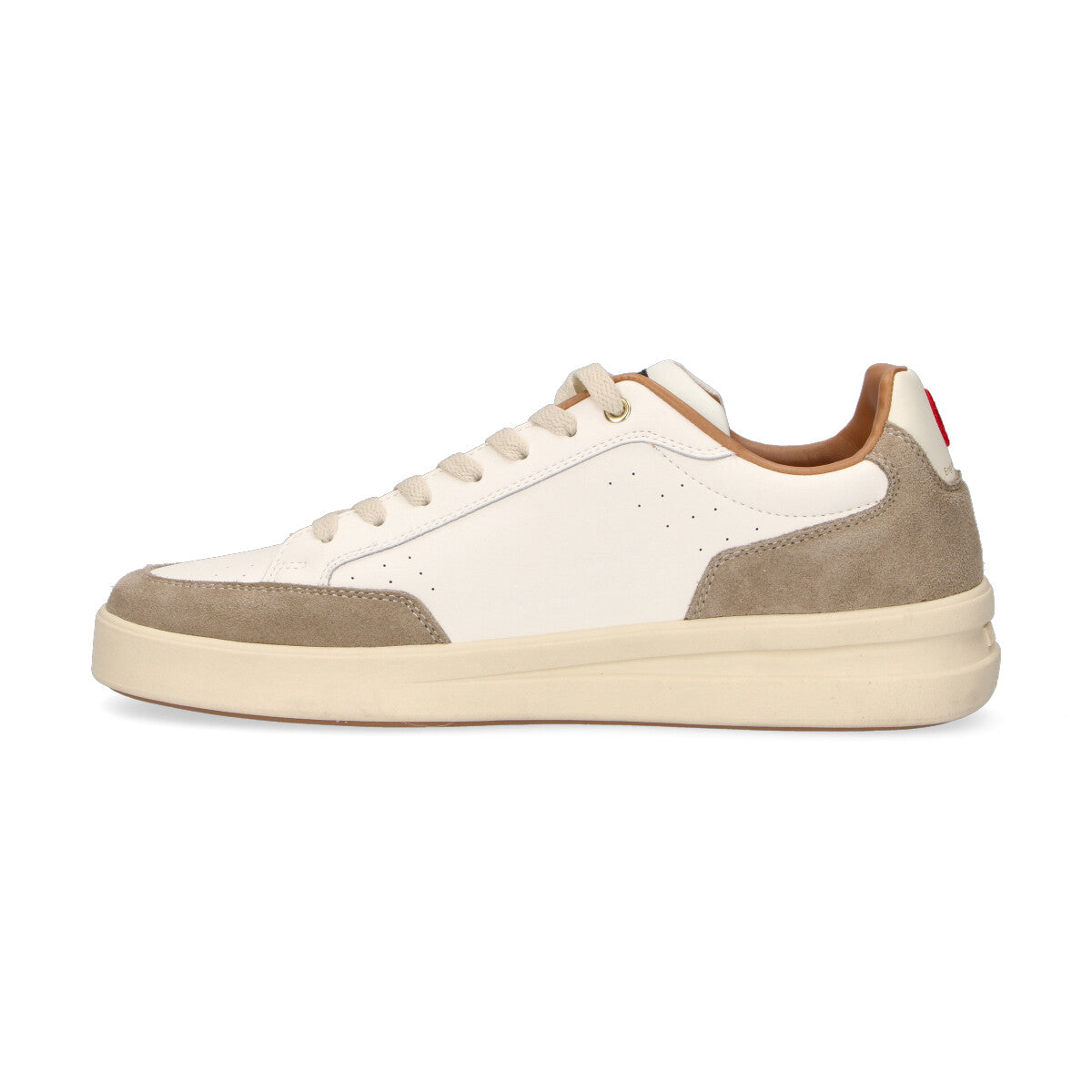 Blauer sneaker Kyoto in pelle bianca