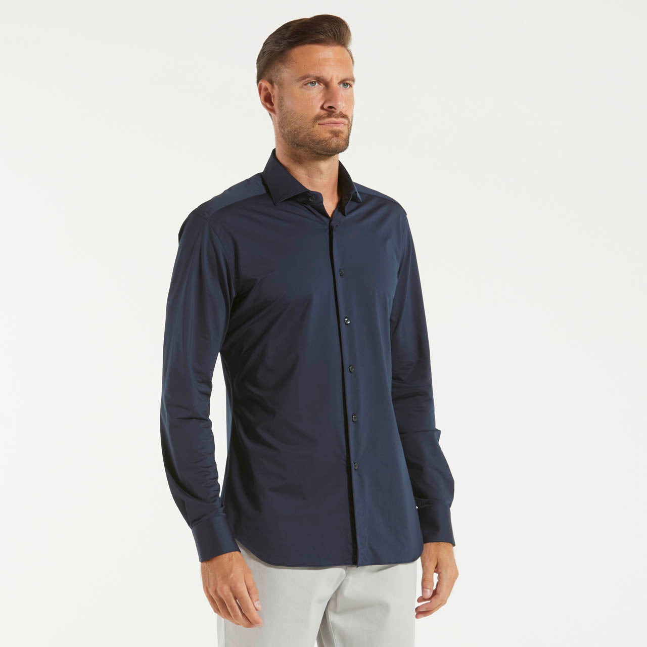 Xacus camicia Active no stiro blu