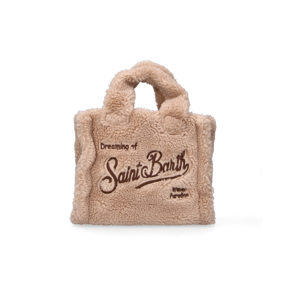Mc2 Saint Barth borsa Vanity Mini Teddy beige