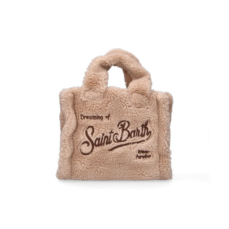 Mc2 Saint Barth borsa Vanity Mini Teddy beige