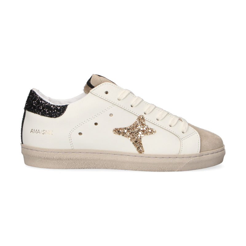 Ama Brand sneaker Snk in pelle bianca
