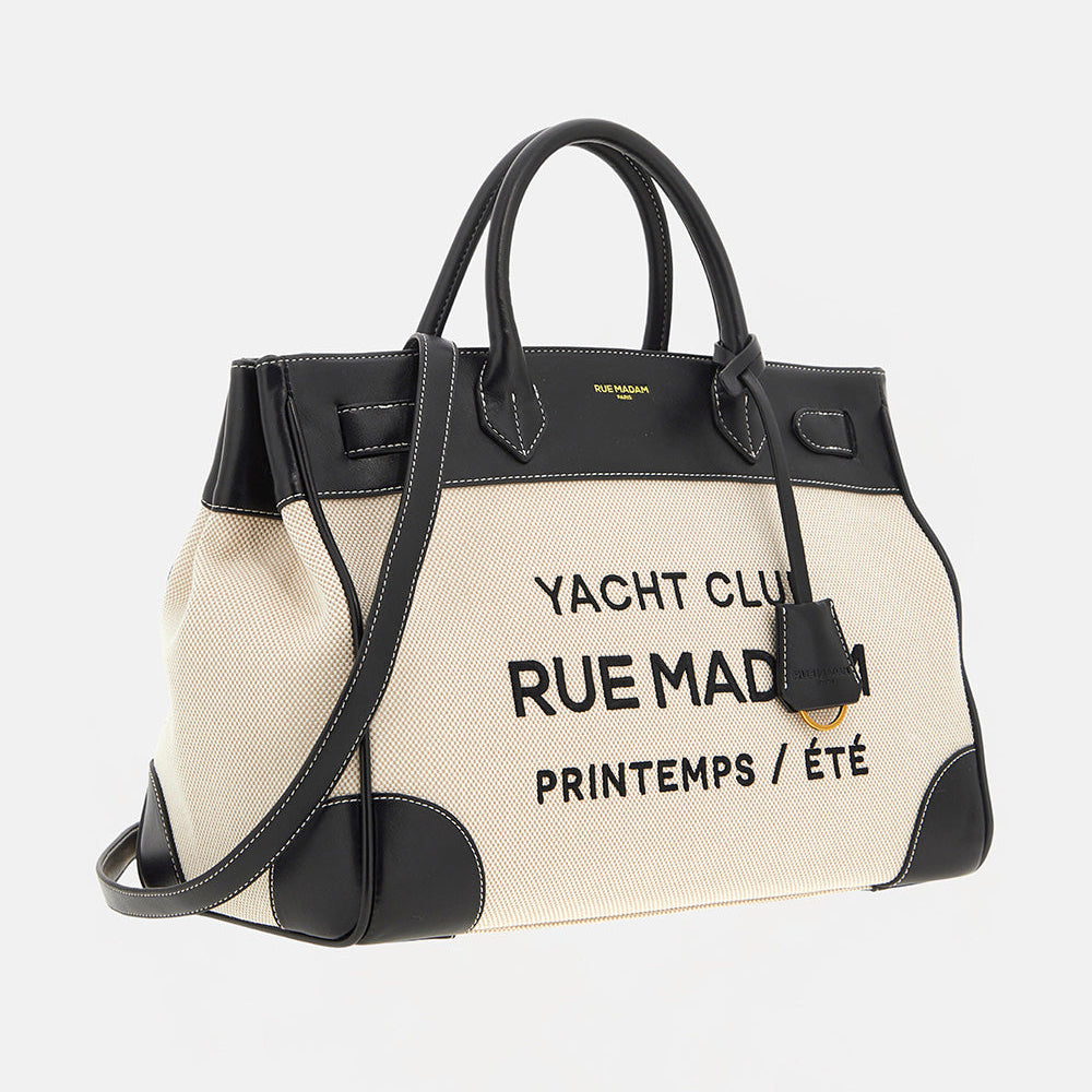 Rue Madame borsa Tote Riviera nera