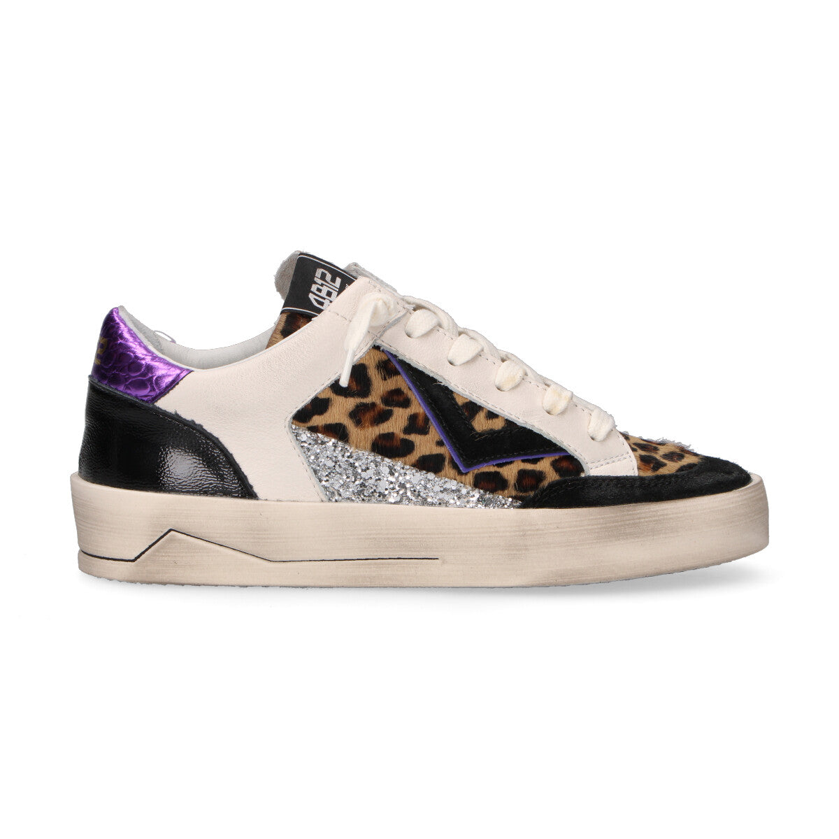 4B12 sneaker Kyle in cavallino maculato