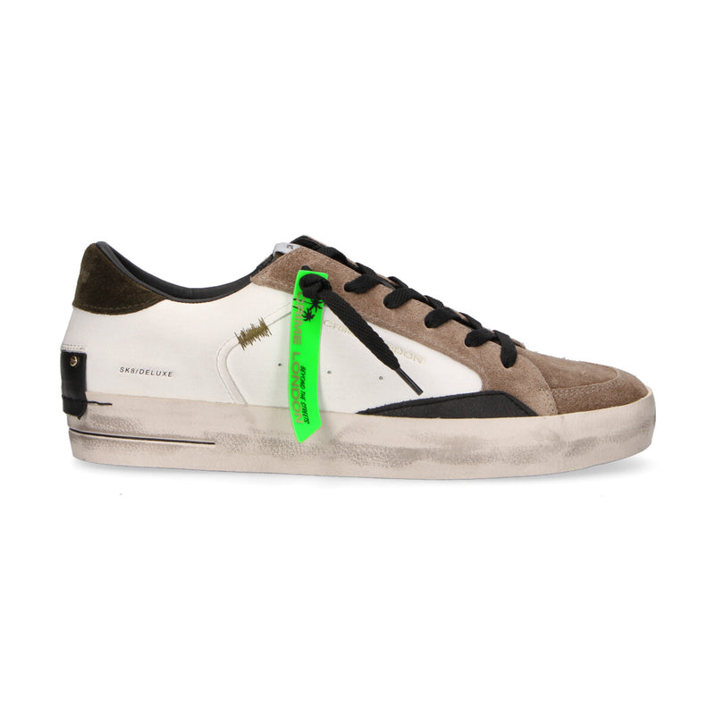 Crime London sneaker Sk8 Deluxe Green Army