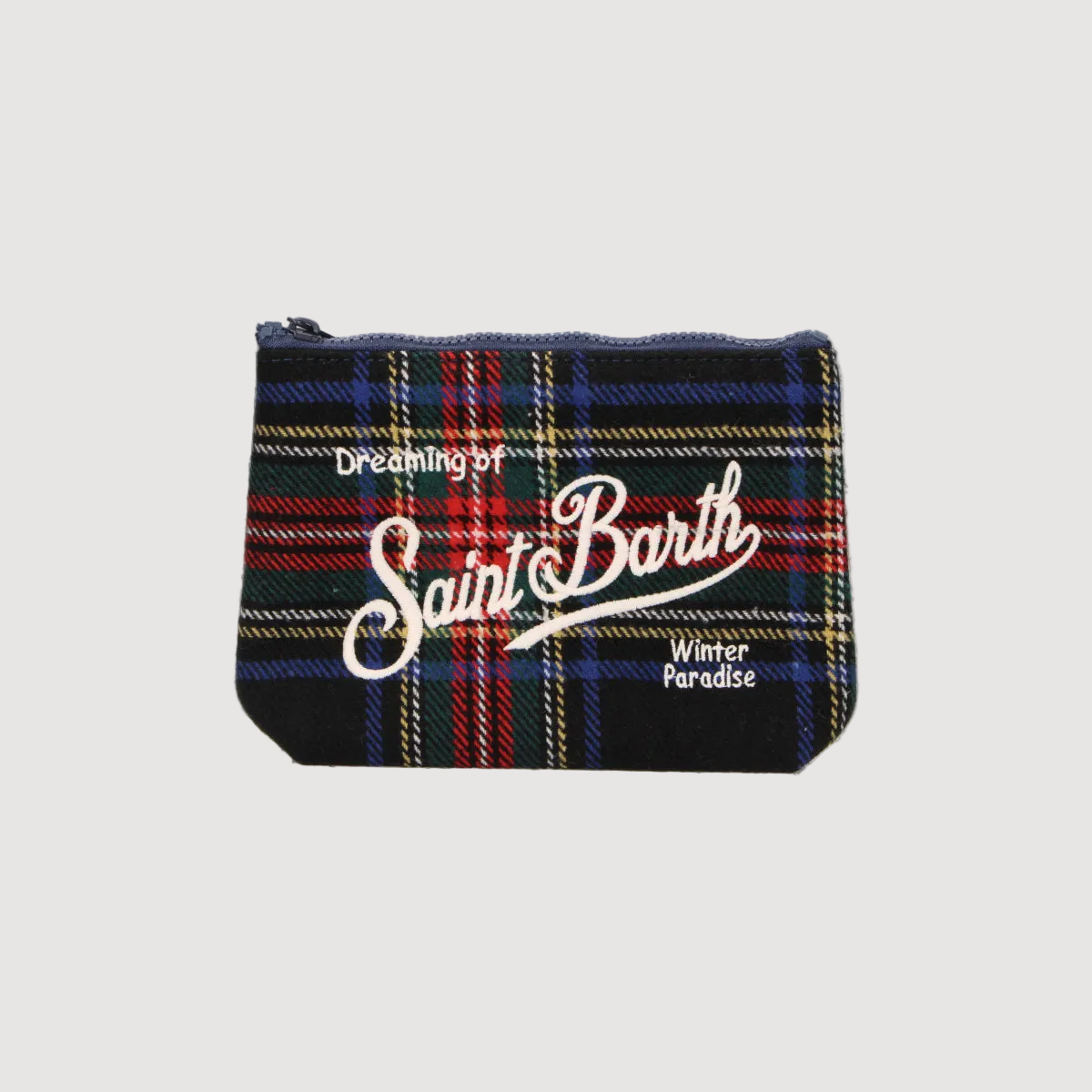 Mc2 Saint Barth pochette Aline Wool Tartan