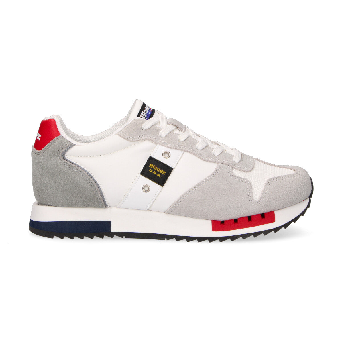 Blauer sneaker Queens in nylon bianca
