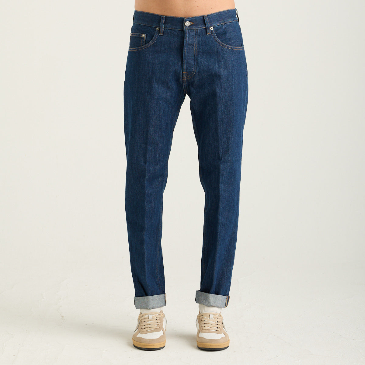 Dondup jeans icon relax denim blu scuro