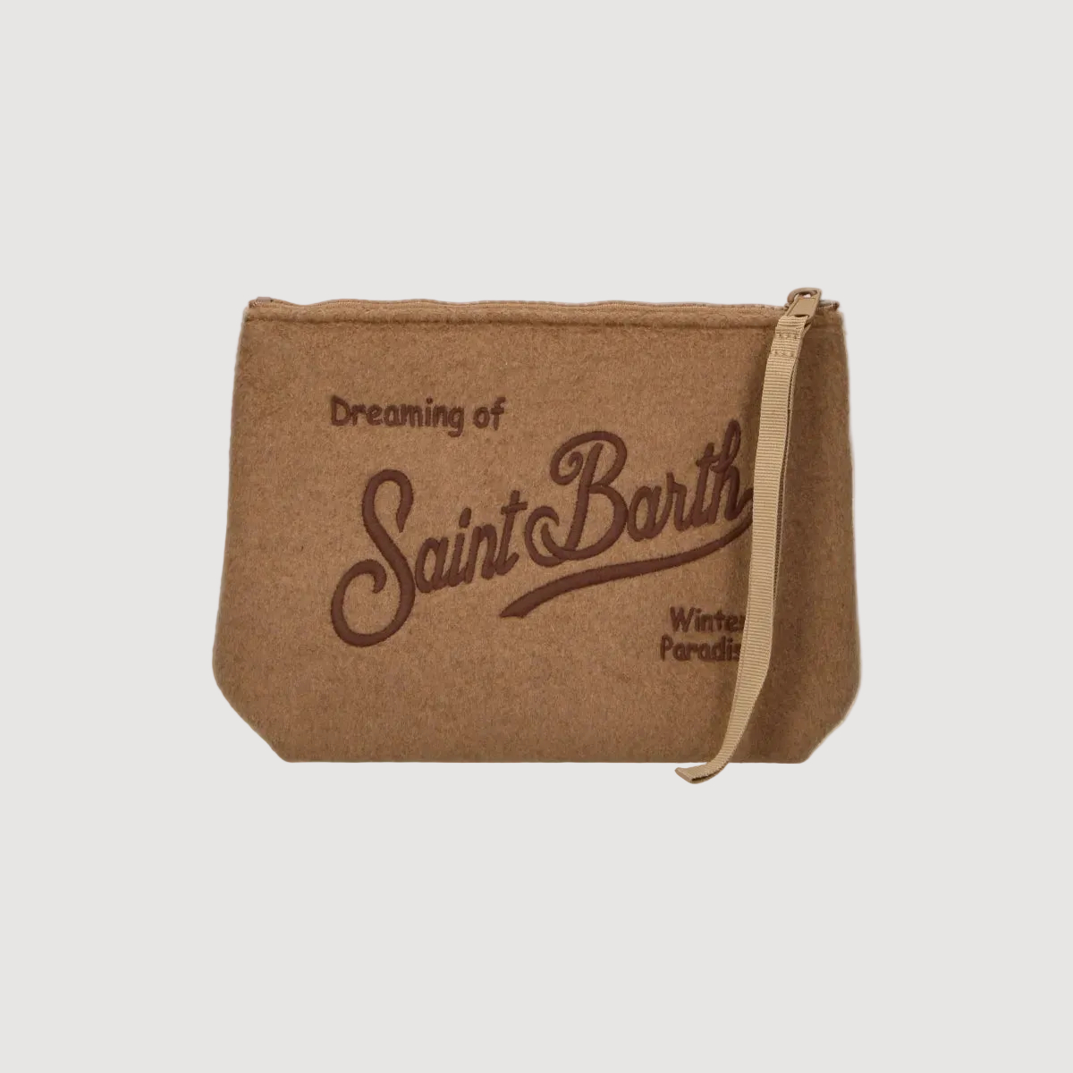 Mc2 Saint Barth pochette Aline felt cammello