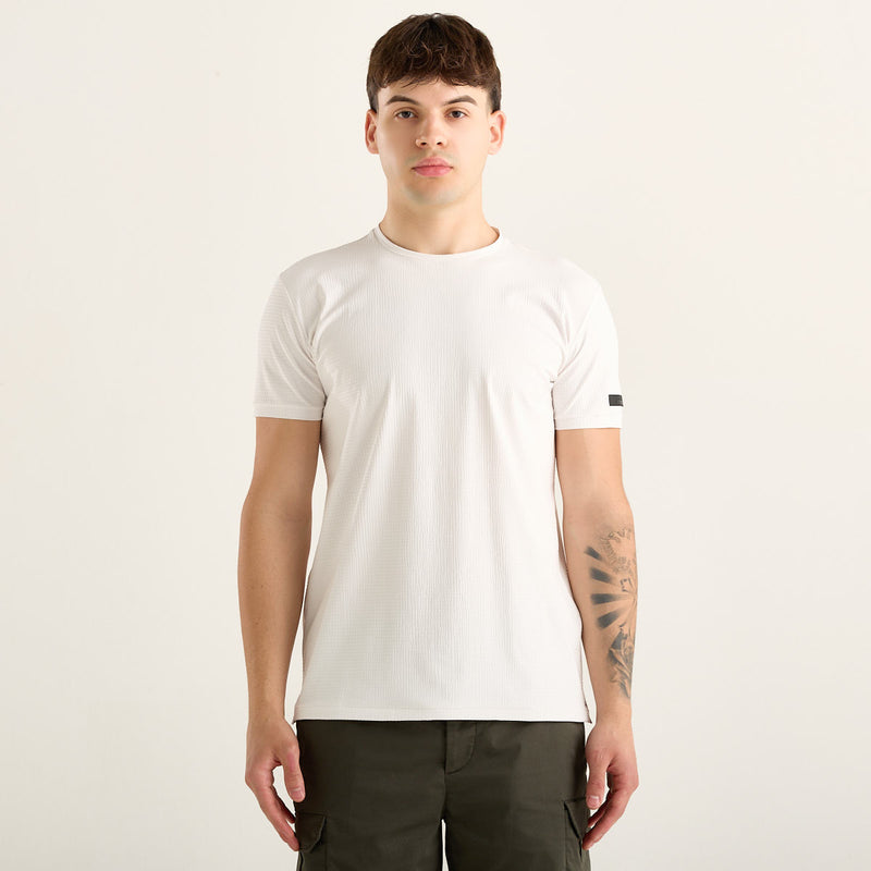 RRD t-shirt girocollo in tessuto tecnico bianca