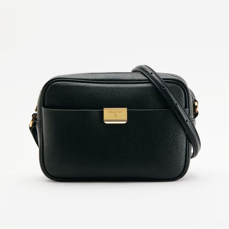 Patrizia Pepe borsa a tracolla All Day in pelle nera