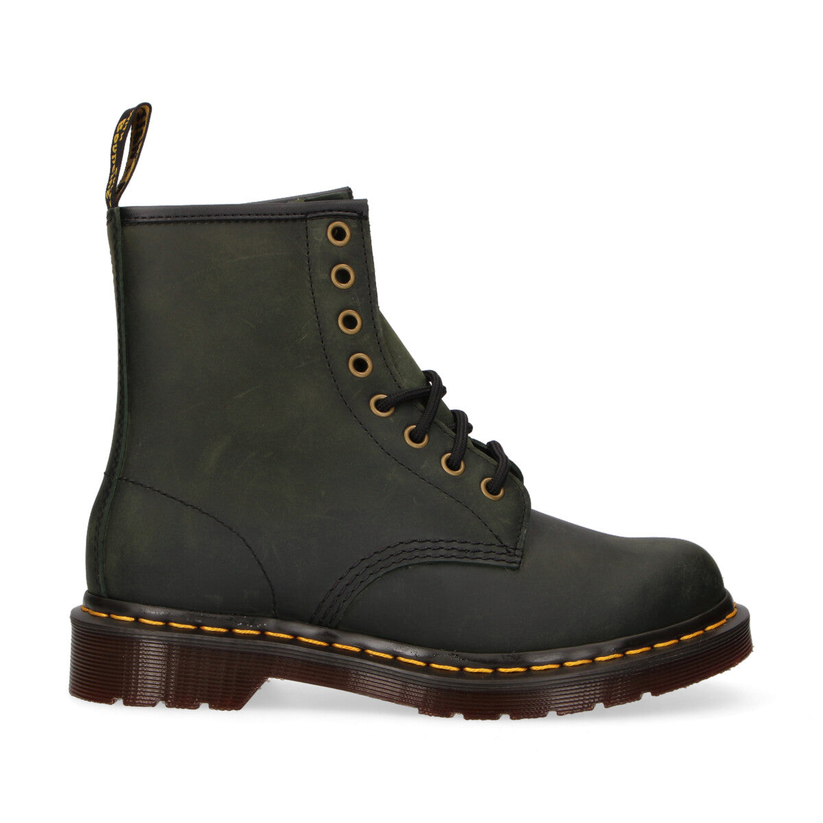 Dr.Martens anfibio Crazy Horse 1460 in pelle verde