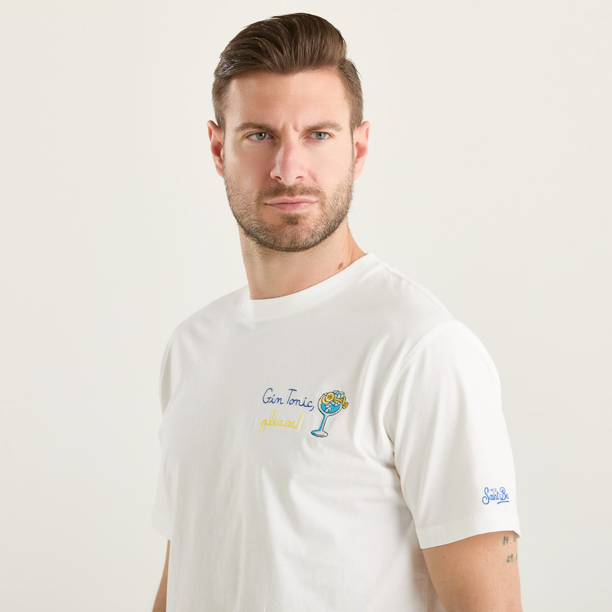Mc2 Saint Barth t-shirt glass gin please bianca
