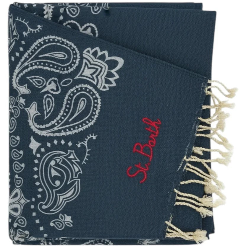 Mc2 Saint Barth telo mare Bandana blu rosso