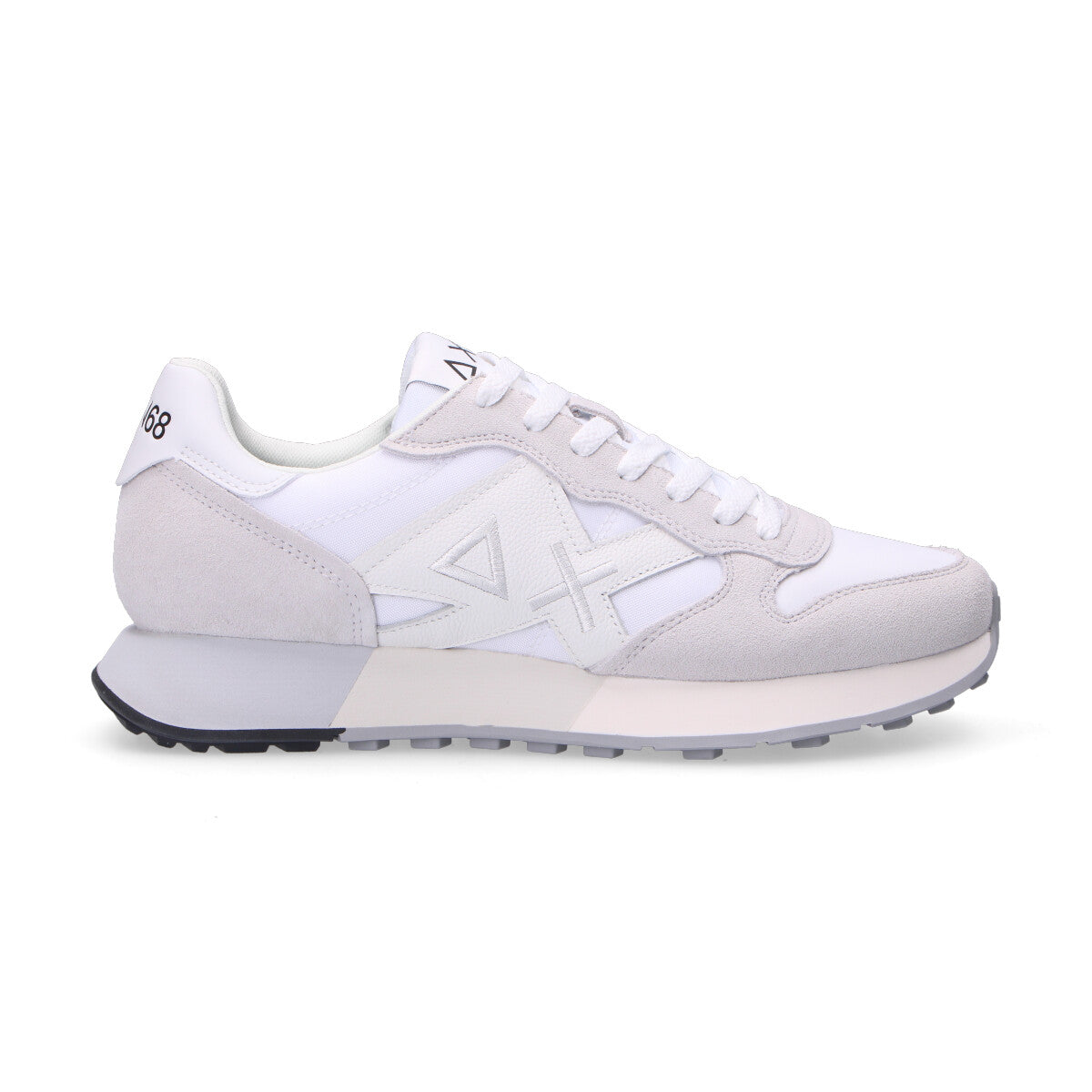 Sun68 sneaker Jaki 2.0 Bicolor in camoscio e nylon bianca