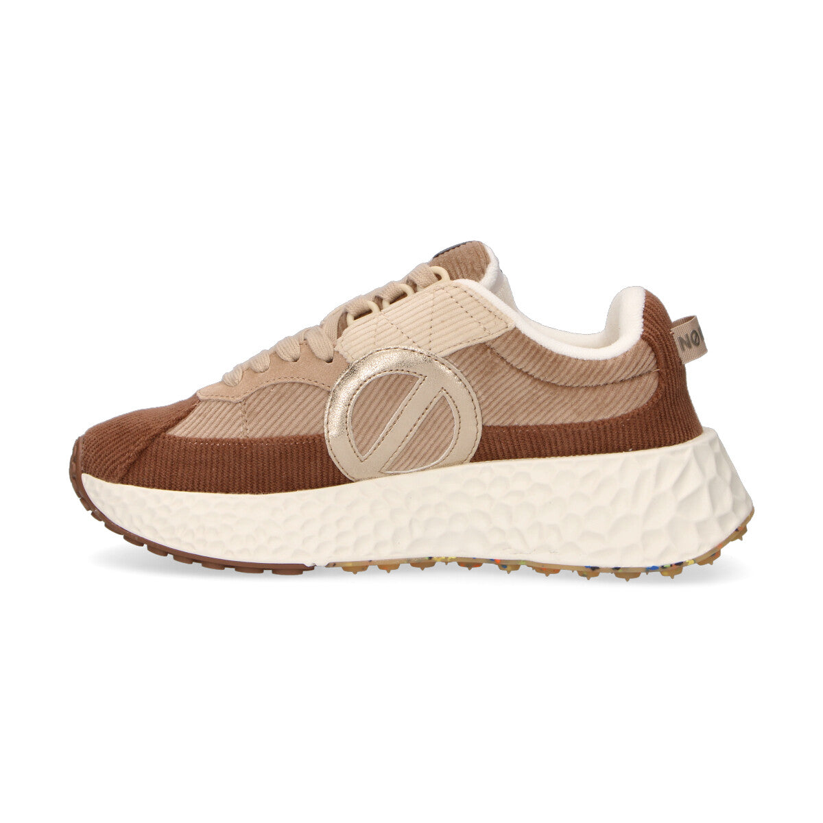 No Name sneaker Carter Runner in velluto a coste beige