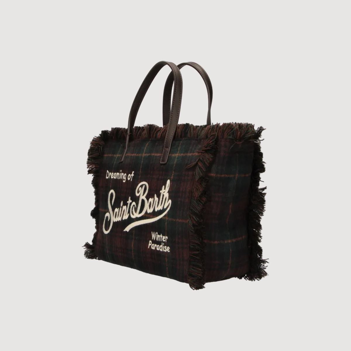 Mc2 Saint Barth borsa Colette Wool in Tartan