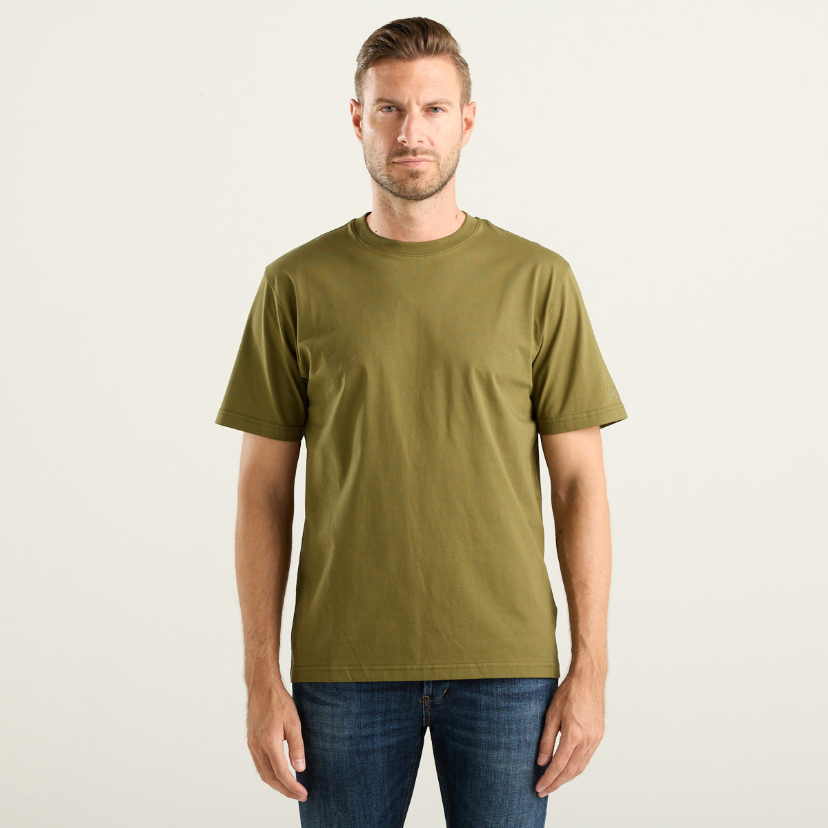MC2 Saint Barth Every T-Shirt Uomo Verde Oliva con Logo