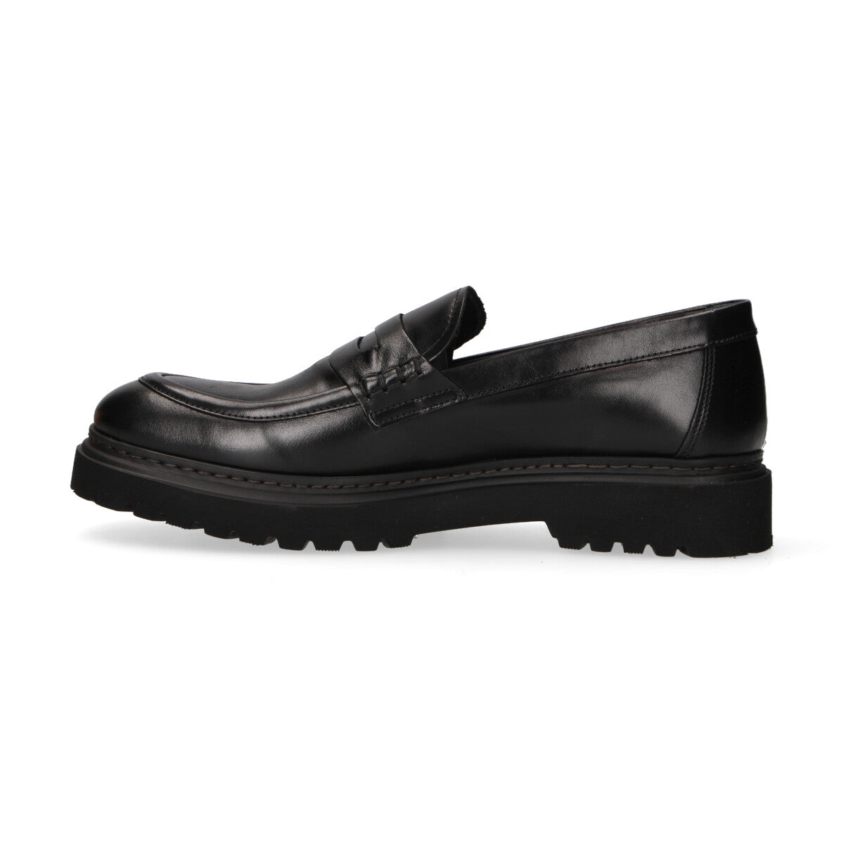 Pawelk's mocassino in pelle nera