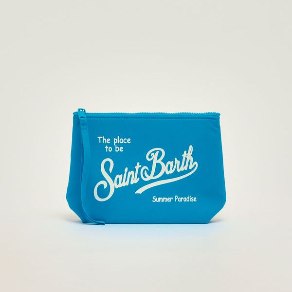 Mc2 Saint Barth pochette Aline nylon azzurro