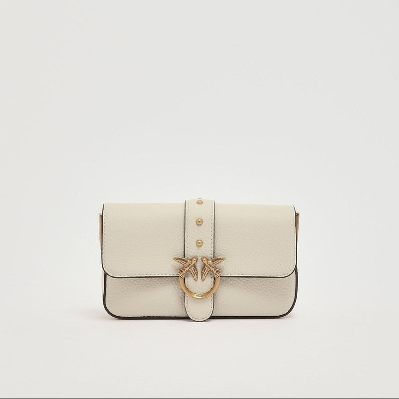 Pinko Love One Mini Slouchy pelle bianca