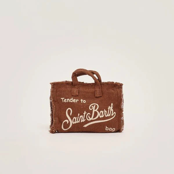 Mc2 Saint Barth phone bag in lino marrone