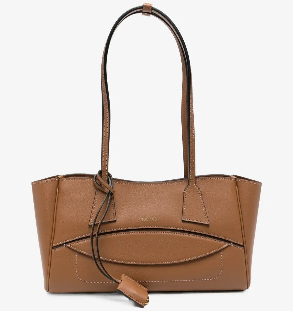 Hidesins borsa Shopper S Premiere in pelle caramel