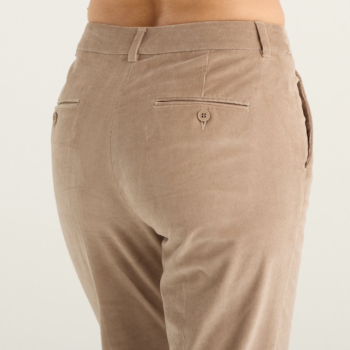 Weekend Max Mara pantaloni donna Marruca cropped in velluto beige