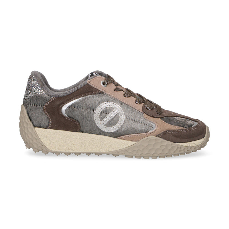 No Name sneaker Kate in cavallino grigio