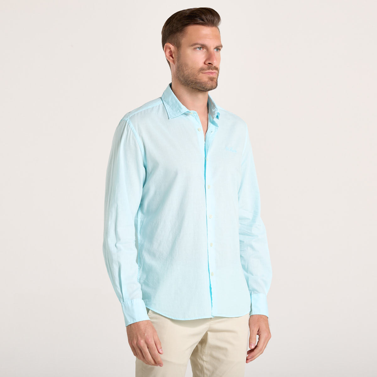 Mc2 Saint Barth camicia leggera verde acqua